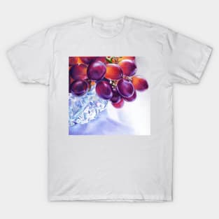 Grapes in Crystal Bowl- 2 T-Shirt